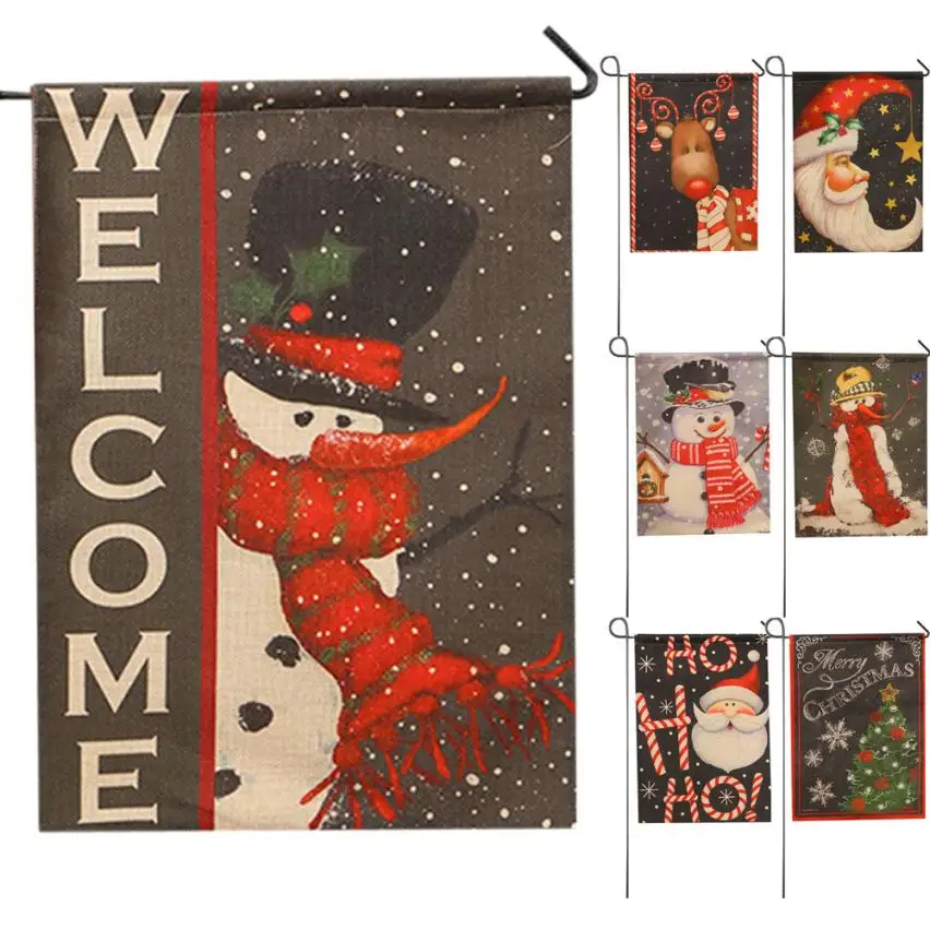 32*46cm Garden Flag Indoor Outdoor Home Decor Christmas Winter Snowflake Hot Sale Dropshipping @A | Дом и сад
