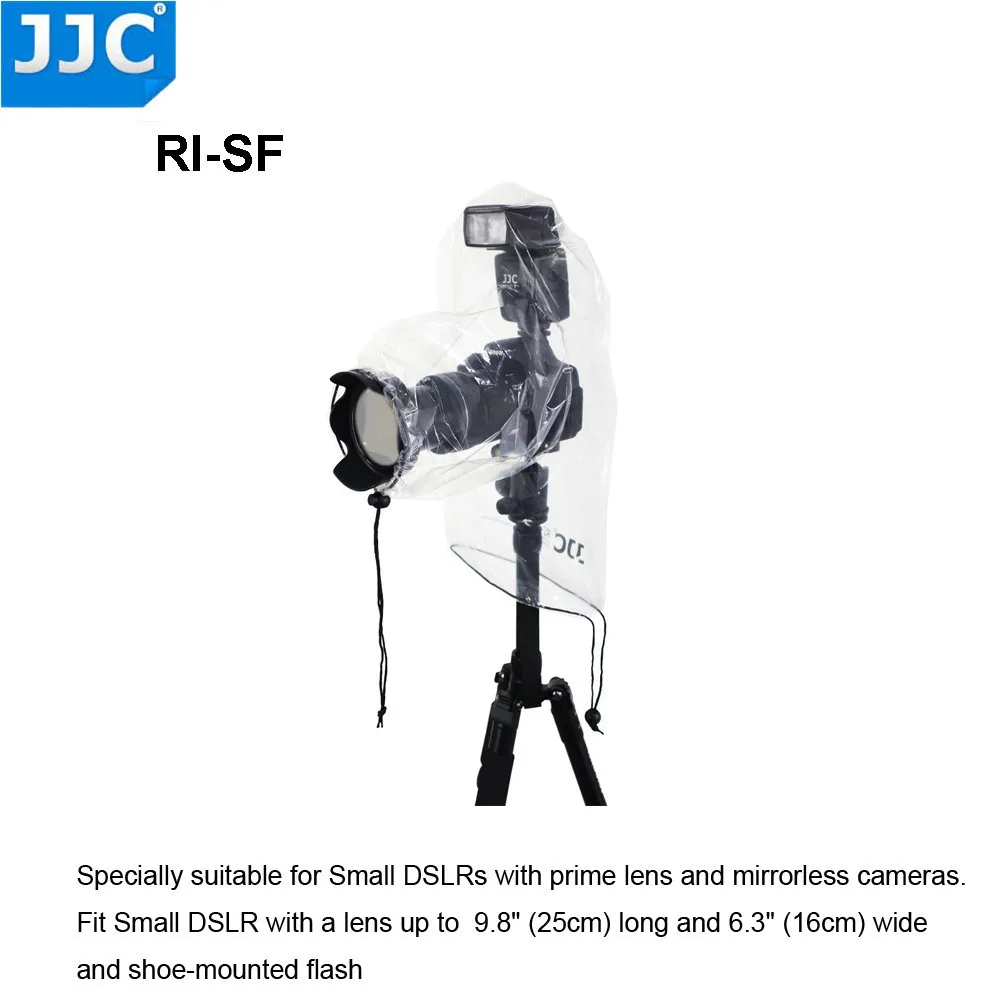 RI-SF JJC 2 шт. дождевик для камеры маленькая DSLR с объективом дождевик беззеркальная камера s просвечивающее пальто простые линзы водонепроницаемый протектор - Цвет: RI-SF