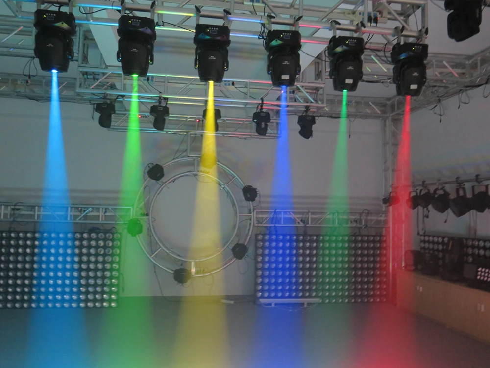 Горячий кейс для полетов 2в1 упаковка DMX 512 75 Вт светодиодный движущийся головной