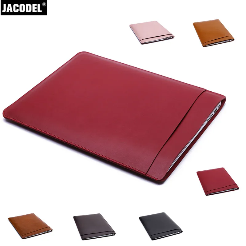 Защитный чехол Jacodel из искусственной кожи для ноутбука Macbook 12 Air 11 13 Pro 15 сумка