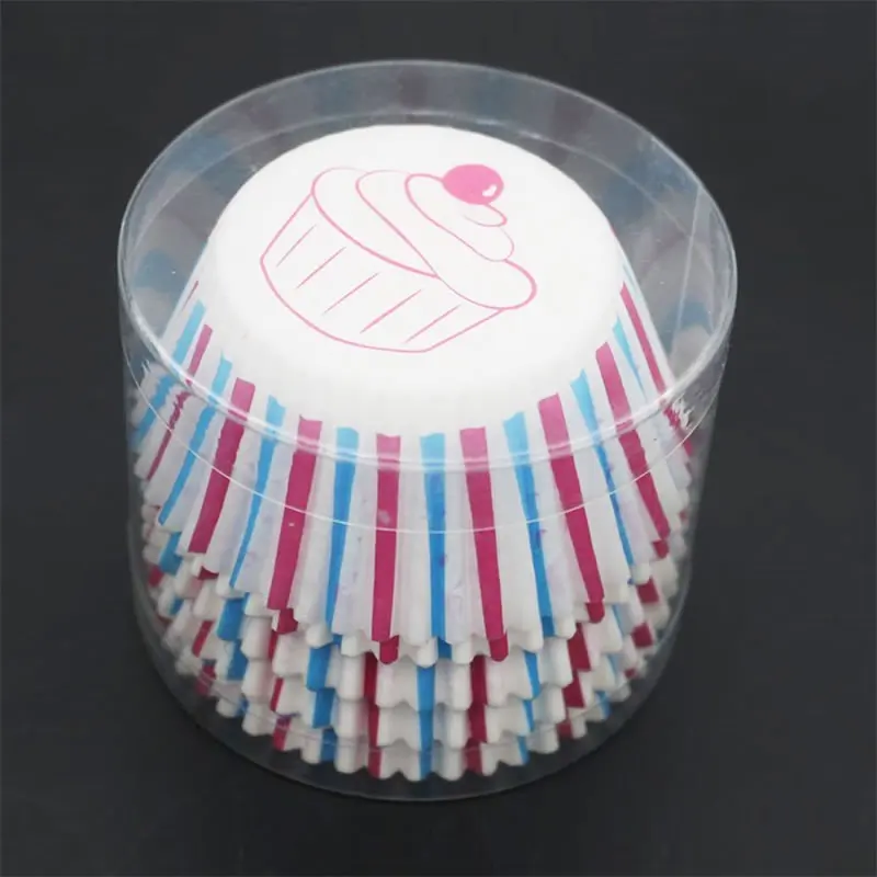 Upspirit 100Pcs Colorful Cupcake Liners Set Baking Cup Paper Muffin Cases Egg Tarts Tray Cake Wrappers Supplies Decorating Tools