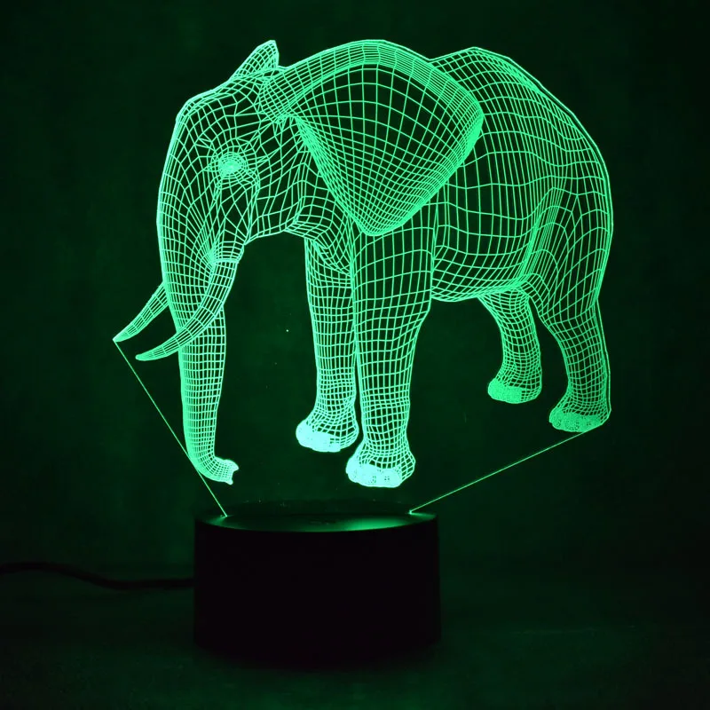 Новый Слон 3d Led маленький ночник умный дом Usb детская лампа детские игрушки