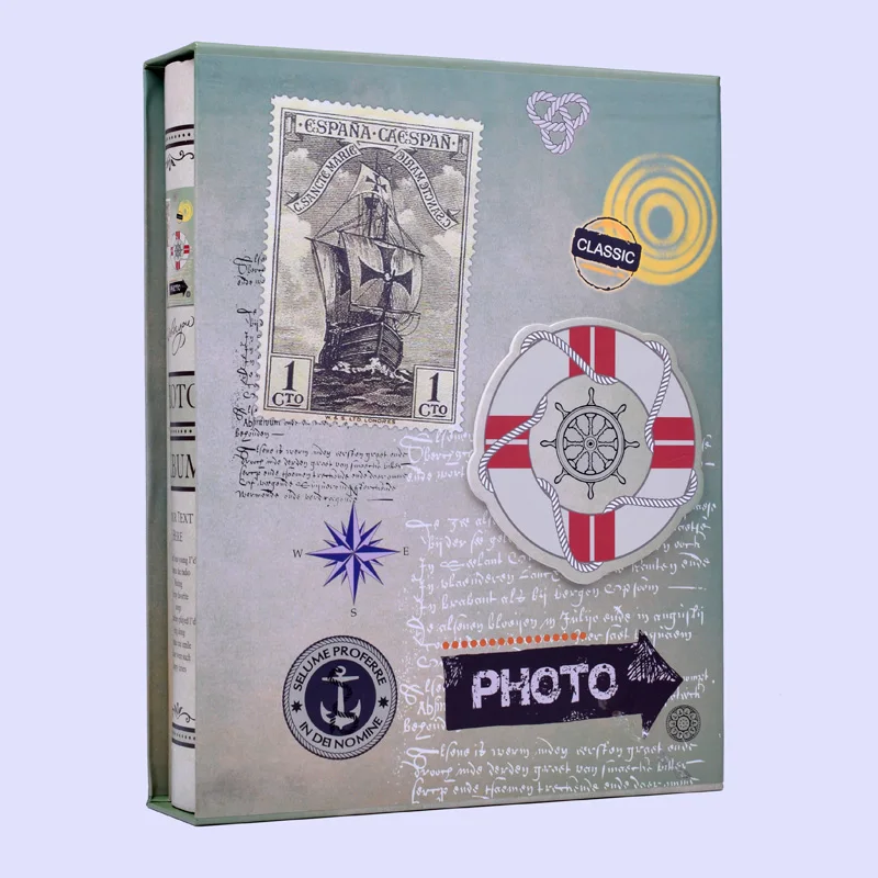 Ретро стиль Interleaf Фотогалерея 200 листов семейный фотоальбом для малышей