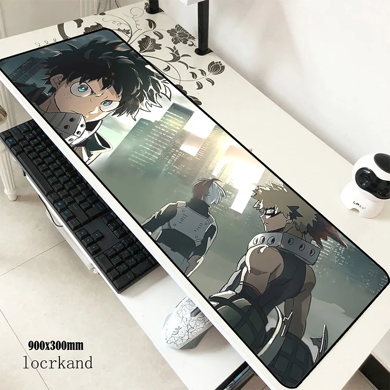 Коврик для мыши my hero Academy 900x300x3 мм гелевый игровой коврик для мыши большая клавиатура Коврик для мыши на день рождения Аксессуары для геймеров коврик для мыши