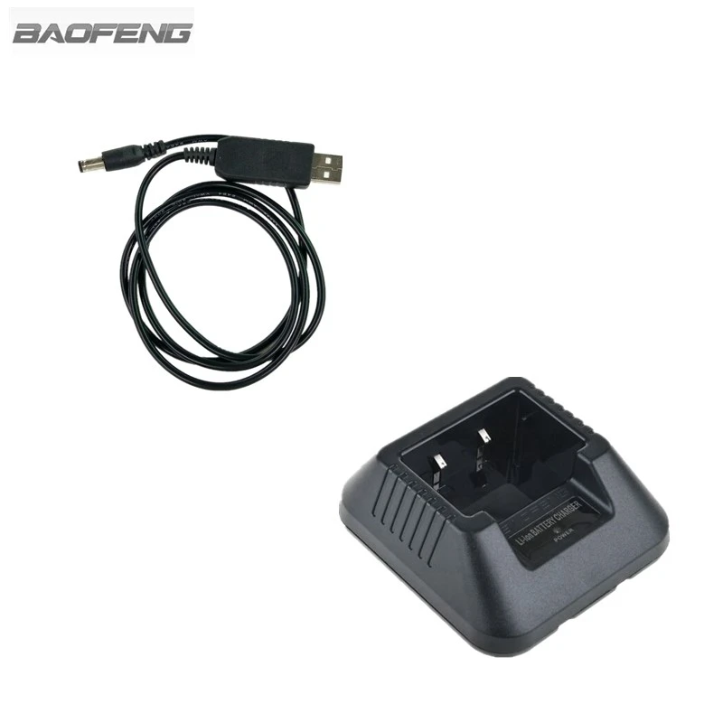 Baofeng UV5R USB Батарея Зарядное устройство для Портативный двухстороннее радио иди и болтай Walkie Talkie “иди и UV-5R UV-5RA UV-5RC UV-5RE серии