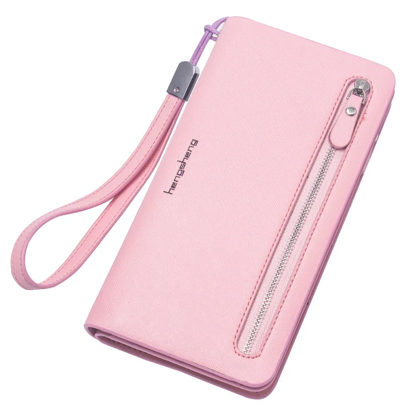 Women Famous Brand Designer High Quality Leather Wallet Female Zip Fashion Dollar Price Long Woman bag Purses |
