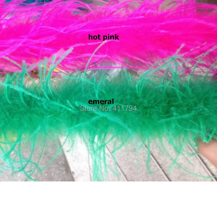 12 ярдов/партия кудрявая Страусиная пышная повязка на голову с перьями для бутика