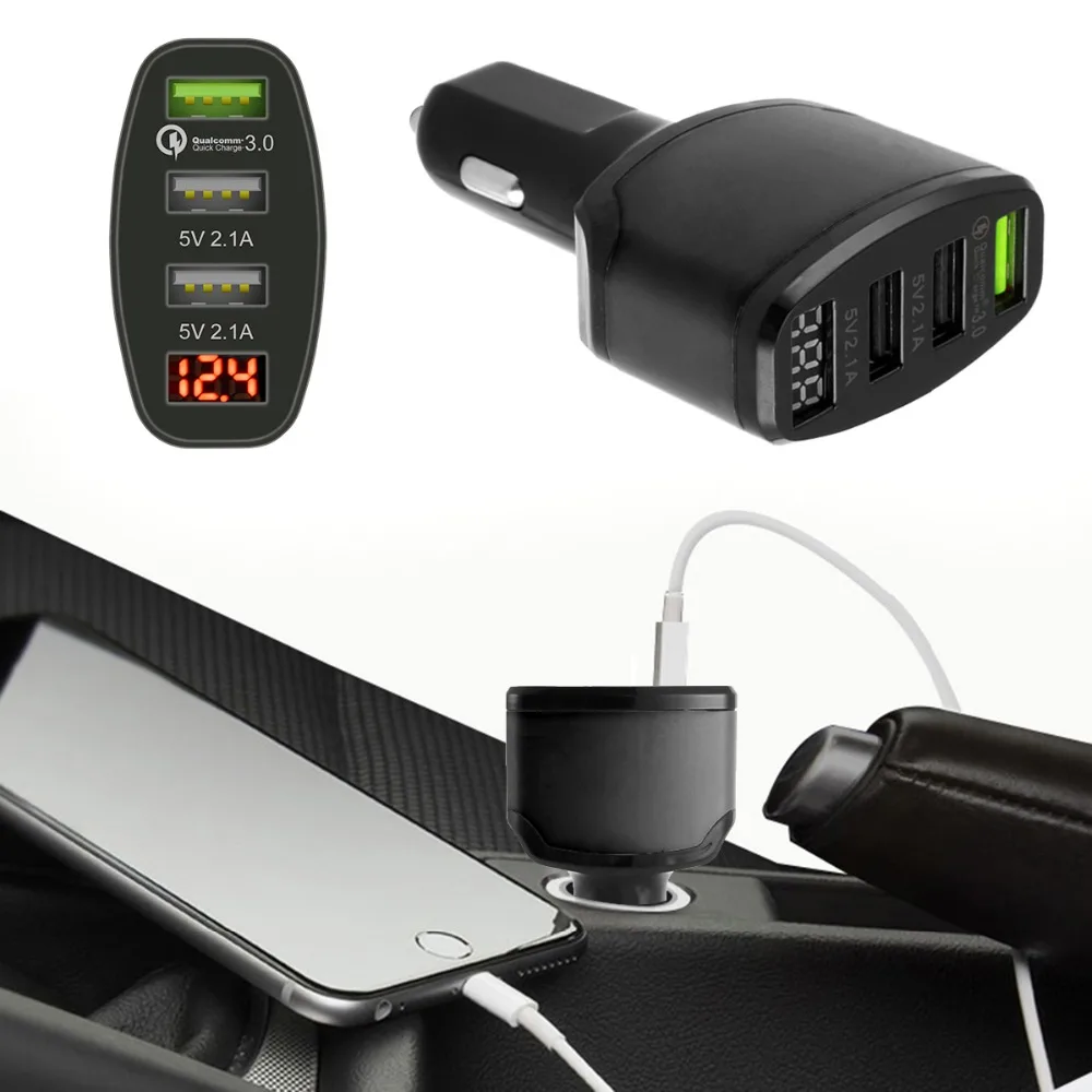 Универсальный Интеллектуальный переходник SOONHUA с 3 портами USB для зарядки в
