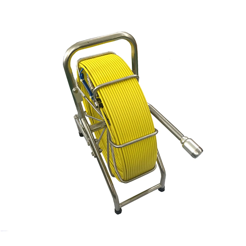 drain pipeline inspection camera 40mm self leveling head 60m cable with meter counter 512Hz pipe locator detector sonde sewer