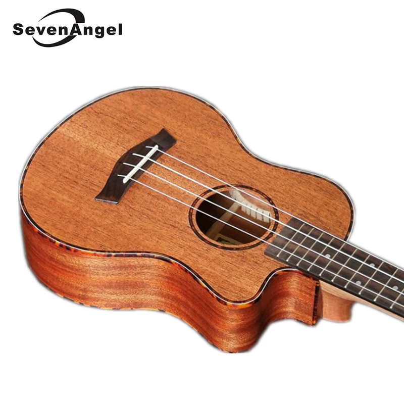 

Укулеле SevenAngel, 23 дюйма, для концерта, красное дерево, гавайская гитара, 4 струны