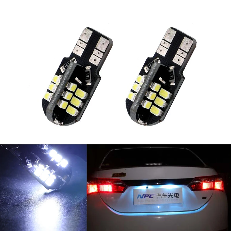2x T10 W5W 3020SMD без ошибок яркий белый светодиодный номерной знак для Ford Fiesta MK4/Fiesta