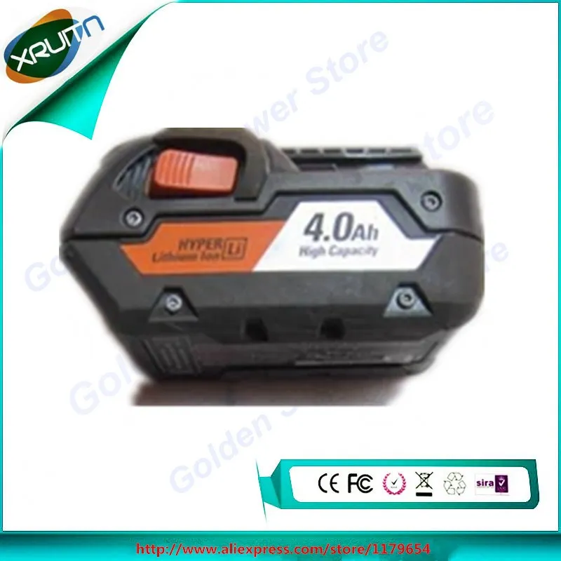 Бесплатная доставка используется для RIDGID/AEG HYPER 18V 4 0 Ah 4000mah литий-ионный