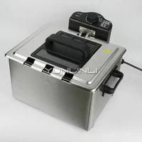 5l electric deep fryer commercialhousehold electric deep frying machine stainless steel frying cooker wj 801