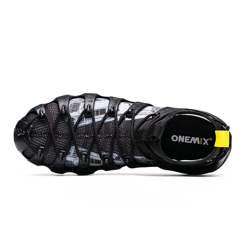 ONEMIX Brand Original Men Running Shoes Plus Size Fashion Men Sneakers Personality Women Wedges Sandals Lace up Jogging Shoes