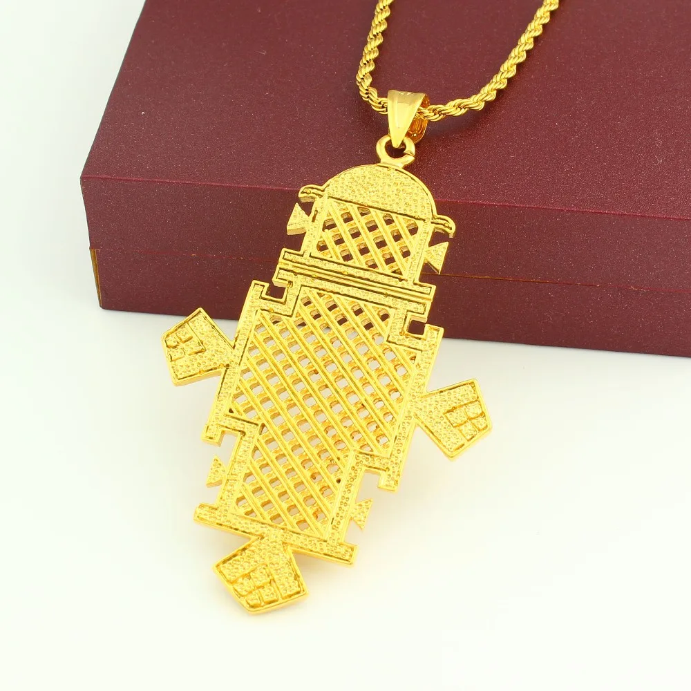 Новейшая модная Подвеска Крест с necklace ем золотой цвет кулон исламские украшения Подарки для женщин