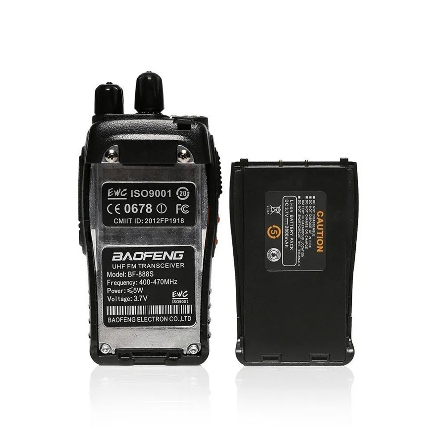 2 pcs baofeng bf-888s walkie talkie uhf400-470mhz hamportatilcb radio comunicador 888 s transceptor | Мобильные телефоны и