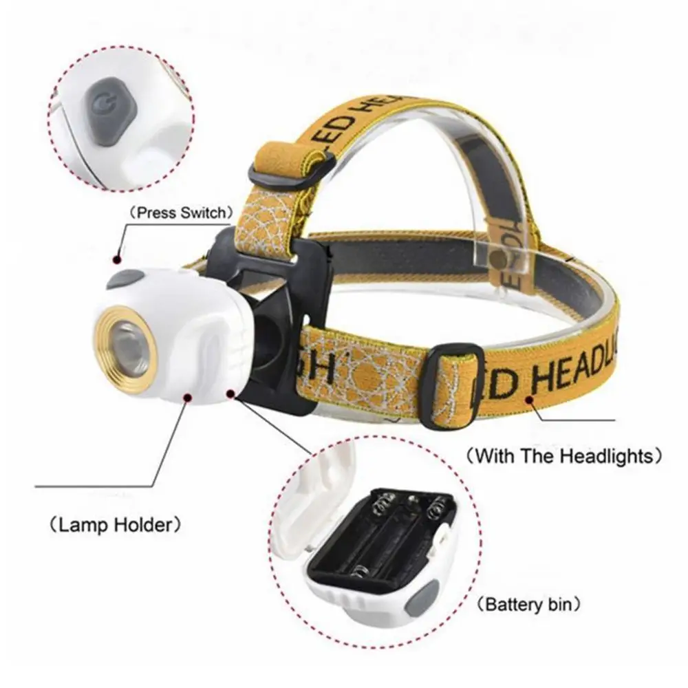 Мини-налобный фонарь AloneFire HP89 водонепроницаемый налобный для охоты с