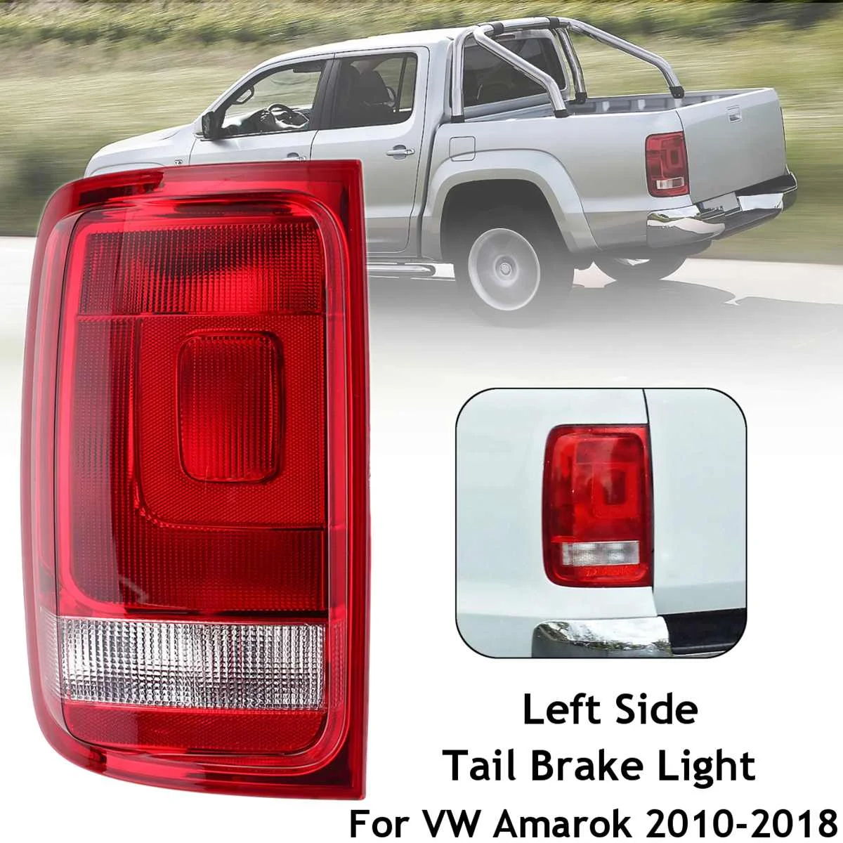 left no board Задний светильник для VW Amarok 2010 2011 2012 2013 1 пара задний светильник s задний тормозной сигнал противотуманный светильник лампа для дыма пикап DRL - Цвет: left no board