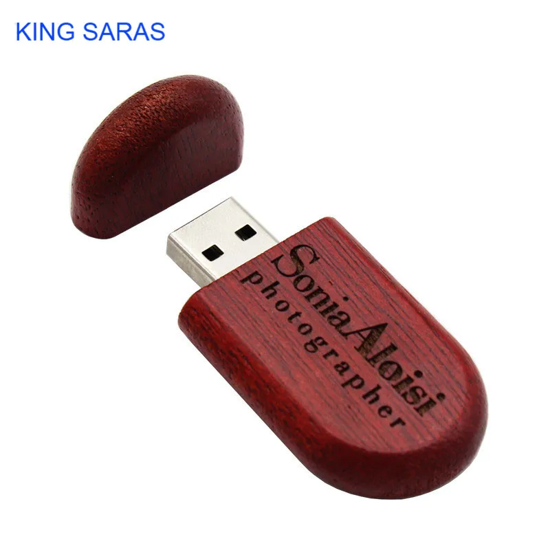 KING SARAS деревянный персональный(заказ 5 шт бесплатный логотип) usb флэш-накопитель usb 2,0 4 ГБ 8 ГБ 16 ГБ 32 ГБ 64 ГБ фотография подарок