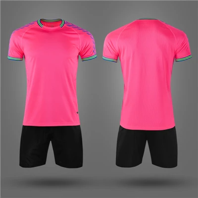 8603 pink Survete для мужчин t футбол дети мужчины короткая трикотажная Футбольная форма пустой футбольный тренировочный костюм Дышащие футбольные майки с принтом - Цвет: 8603 pink