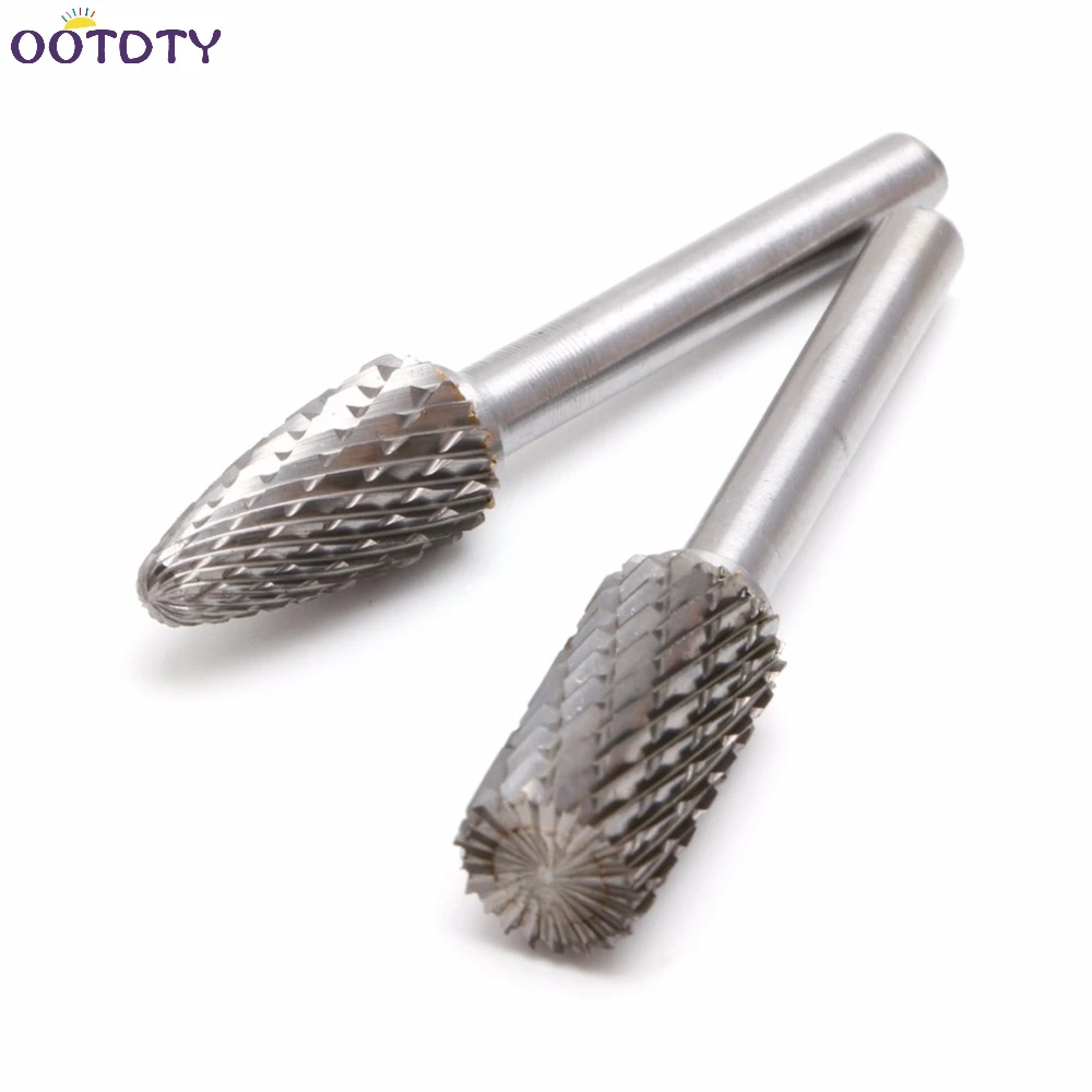 

1/4" Tungsten Carbide Burr Bit 6mm Rotary Cutter Files CNC 8Pcs Engraving Tool-3Z
