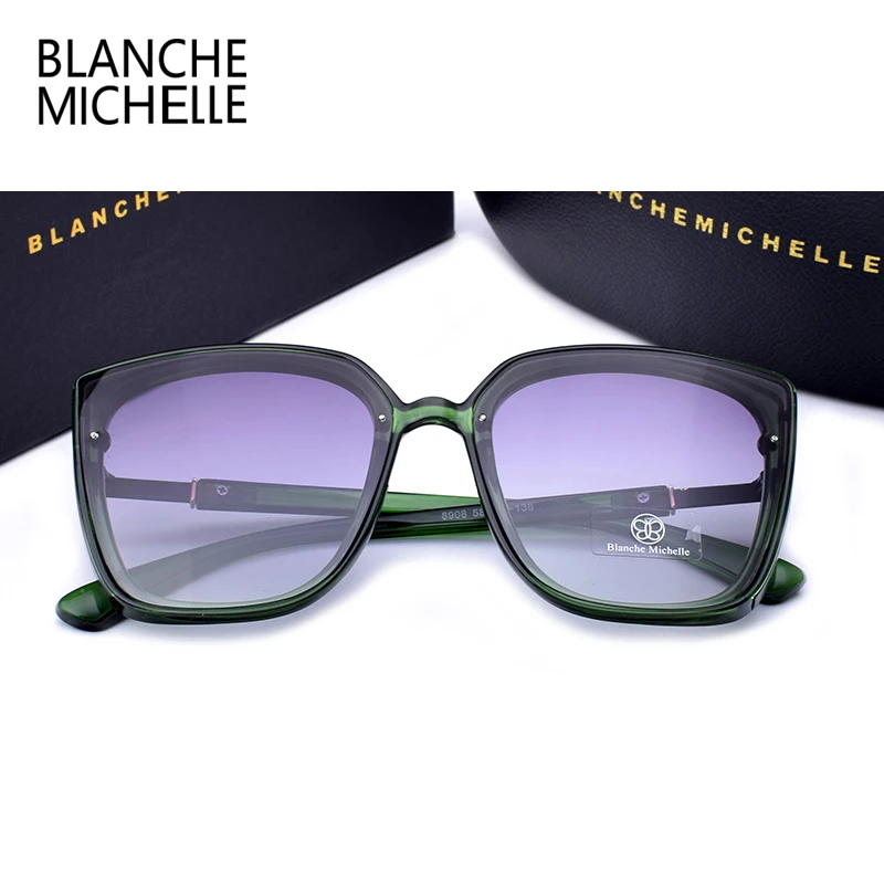 Blanche Michelle высококачественные очки для вождения солнцезащитные очки женские UV400 oculos негабаритные зеркальные солнцезащитные очки бренд с коробкой