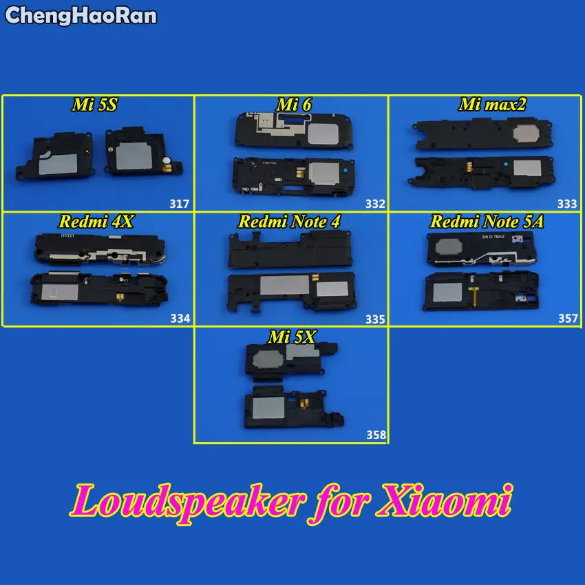 ChengHaoRan 1 шт. громкоговоритель для Xiaomi Redmi 4X Note 4 5A Mi 5S 5X 6 звуковой звонок гибкий