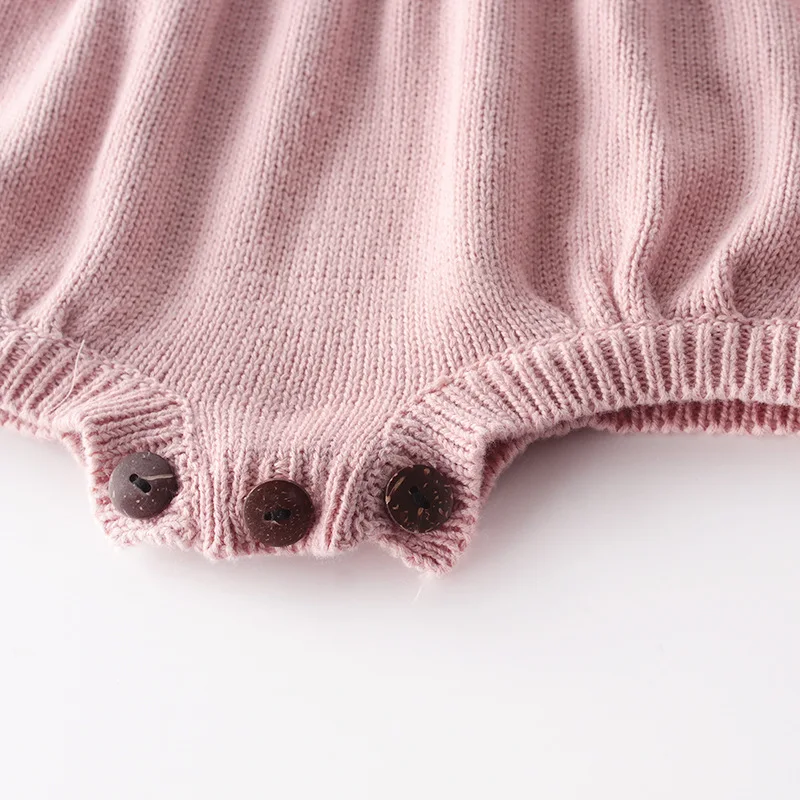 Милые трикотажные комбинезоны с радужной завязкой на спине для девочек и