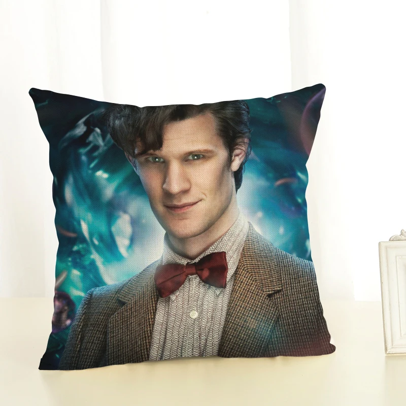 Наволочка для подушки Doctor Who 45x45 см, хлопковая льняная домашняя декоративная подушка для дивана, автомобильная спальная подушка - Цвет: Коричневый