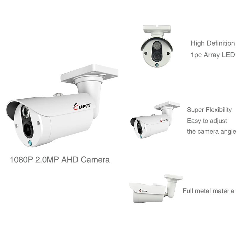Keeper 4CH 1080P DVR CCTV система 4PC SONY IMX323 AHD наружная водонепроницаемый Безопасность