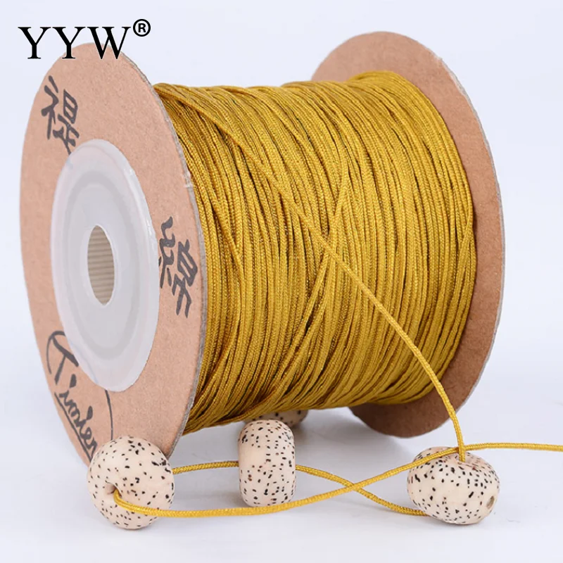 

24 Colors Nonelastic Thread Jewelry Accessories Cord DIY Making For Bracelet Necklace None Elastic Colored Thread Approx 100m/PC