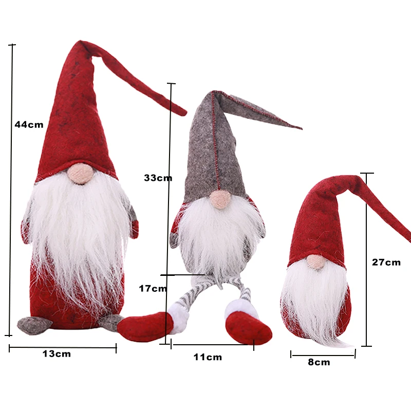 Christmas Elf Noel Sitting Long-legged Festival New Year Dinner Party Navidad 2019 Decorations for Home | Дом и сад