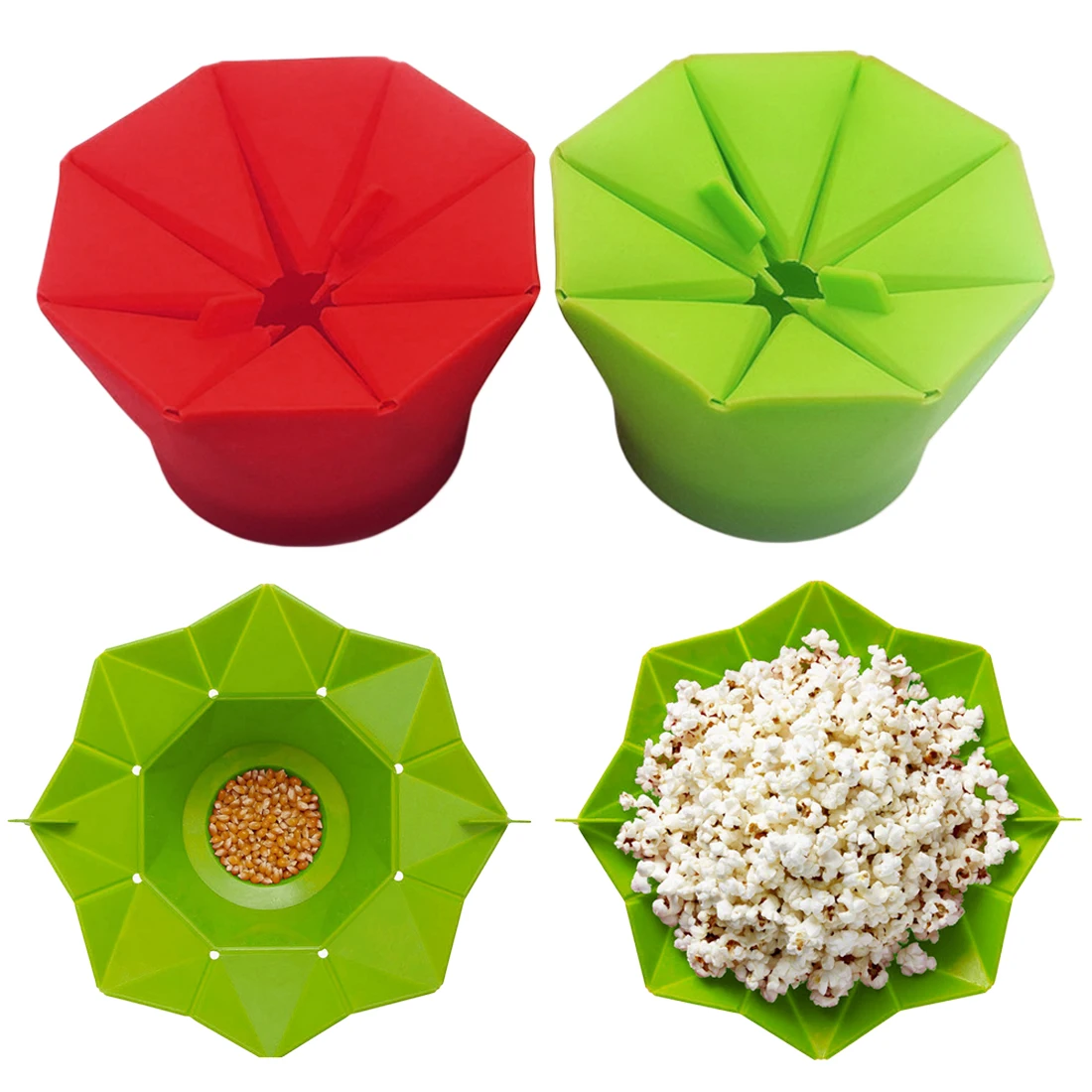 Кухонный инструмент из Силикона Чаша для попкорна дома Microwaveable поп Кукуруза