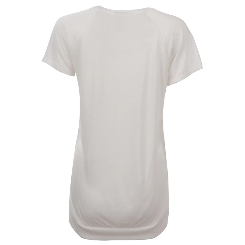 Женская модная футболка с короткими рукавами круглым вырезом и принтом