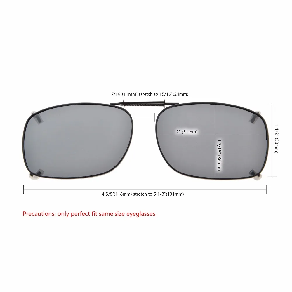 C75 Eyekepper металлический каркас обода поляризованные линзы клип на солнцезащитные