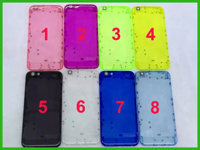 Transparent Housing For iPhone 6 4.7 inch Full Assembly Replacement Plastic Cover for Free Shipping | Мобильные телефоны и