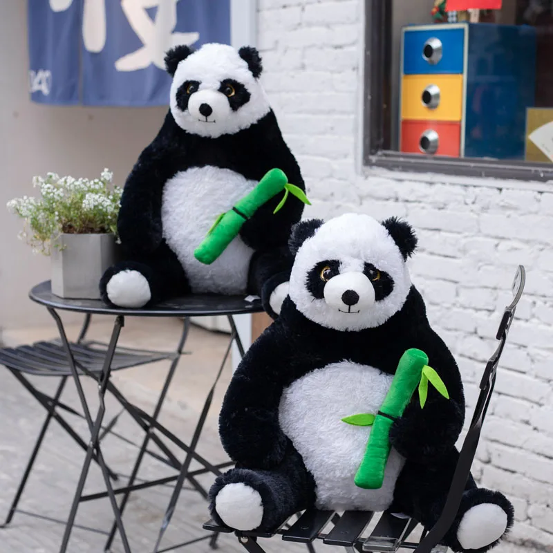 

Гигантская бамбуковая панда, плюшевые игрушки, мягкие полные животные, кукла для детей, подарок на день рождения, мультяшная Подушка, 1 шт., 55 ...