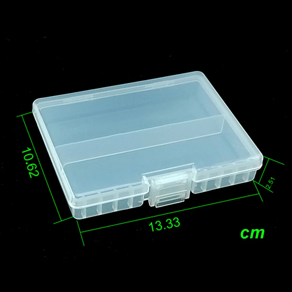 AA AAA большой емкости жесткий пластиковый органайзер прозрачный практичный