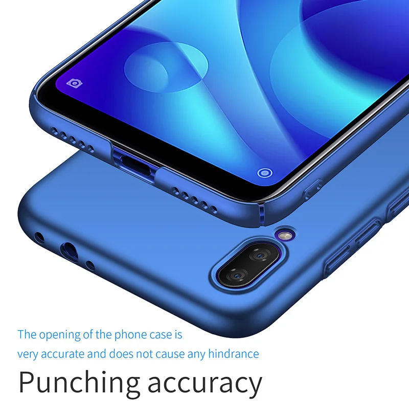 QZPC 2019 тонкий защитный чехол для Xiaomi Redmi Note 7 Pro Чехол черный простой ПК жесткие