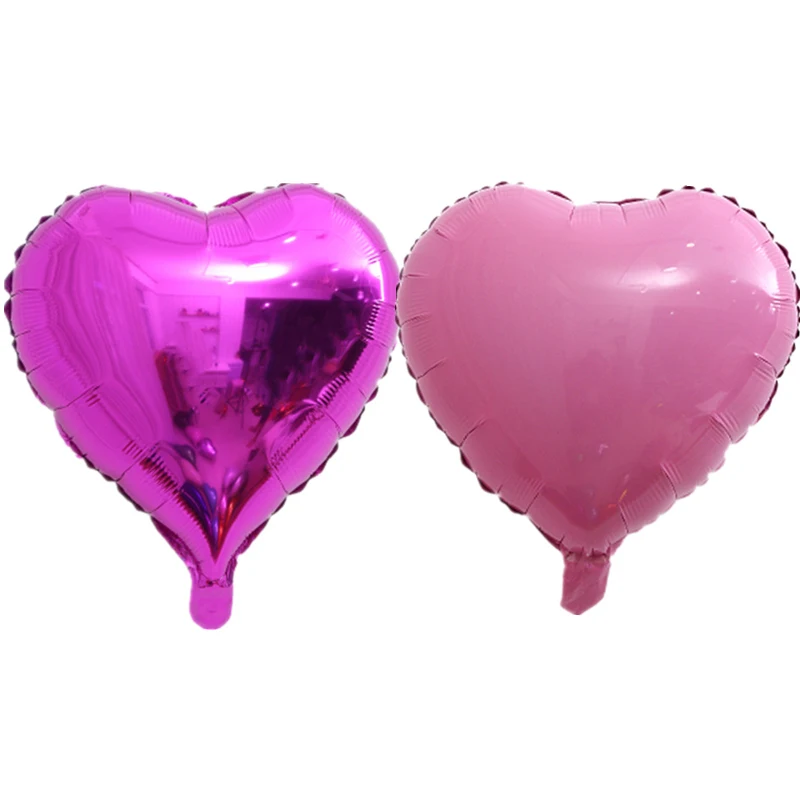 5p rose red 5p pink 10 шт., 10 дюймов, розовое золото, гелиевые фольгированные шары в виде сердца для свадебного украшения, украшения для дня рождения, Детские шары - Цвет: 5p rose red 5p pink
