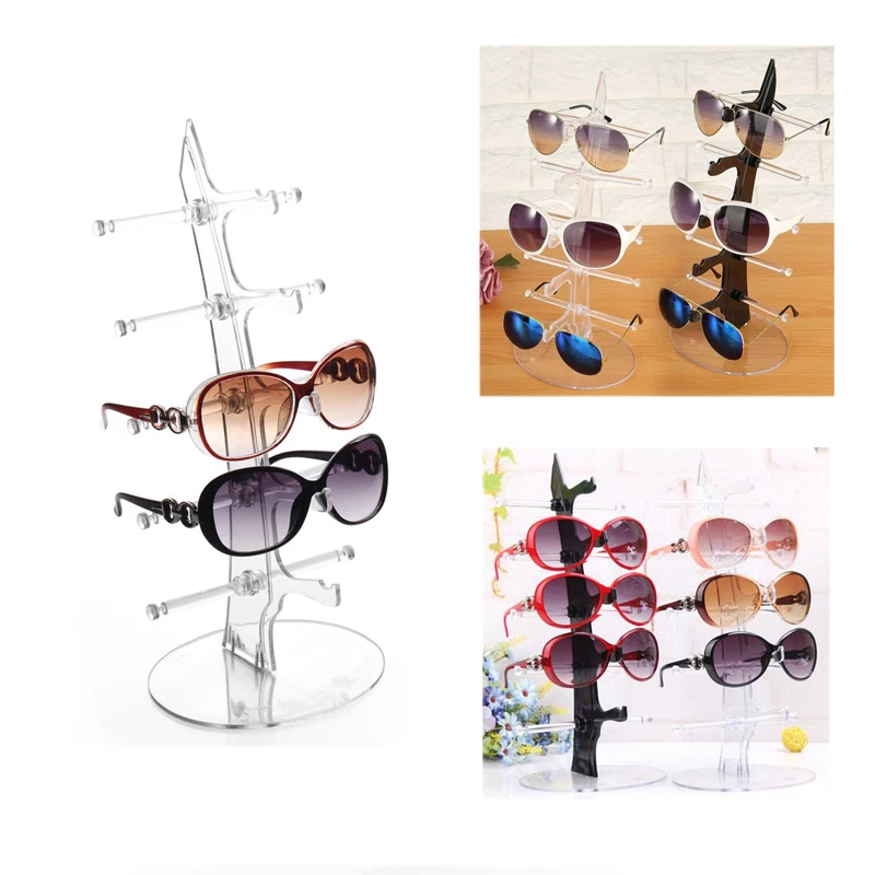 5 слоев прозрачные солнцезащитные очки стойки для шоу подставка очков держатель