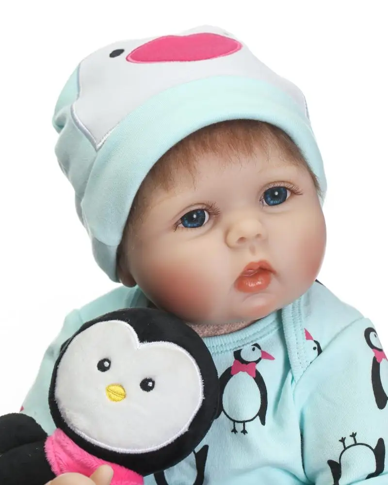 Bebes reborn npk dolls 22 &quot55 см Детские куклы siicone для девочек подарок детей роскошная