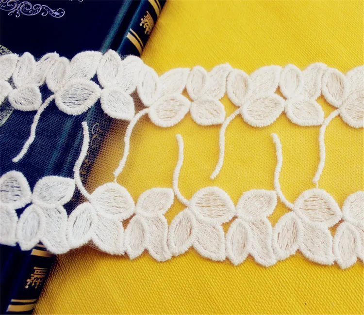 5 ярдов/мешок листья DIY бутон шелкография Вышивка Кружева Одежда Аксессуары