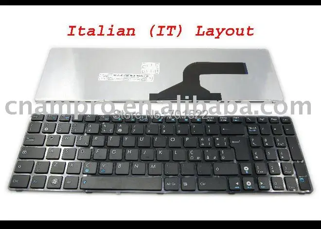 Новая клавиатура для ноутбука ASUS G60 K52 G51 G53 N61 U50 X61 G60J G60V G60JX G60VX черная итальянская