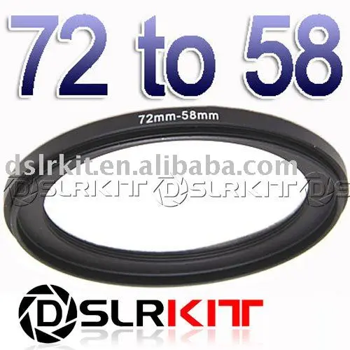 Алюминиевый понижающий фильтр 72 мм 58 кольцевой адаптер|filter ring adapter|ring adapterstep down |