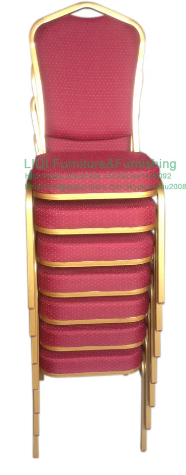 Высокое качество дешевые прочные Штабелируемый Железный Банкетным стульям LQ