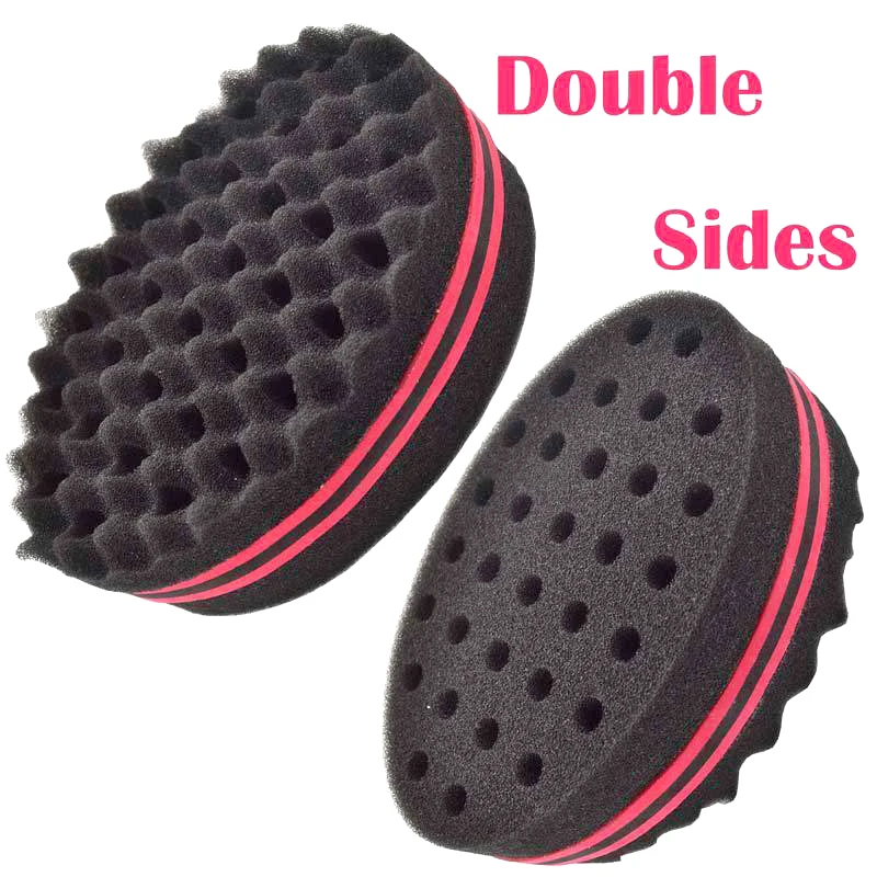 Двухсторонняя Кисть Губка для натуральных волос афро кудрявые переплетения