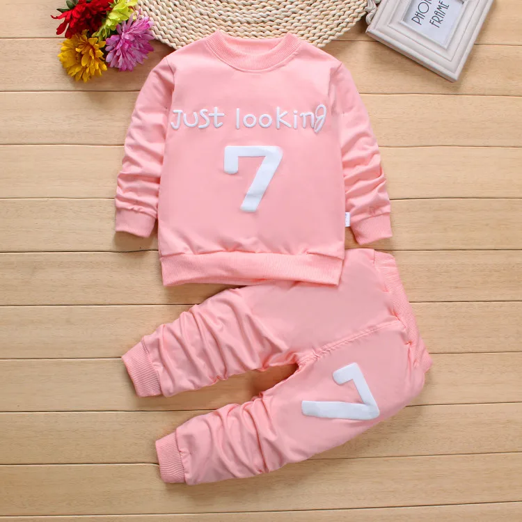 Одежда для мальчиков Новинка весны 2018 года толстовки девочек комплекты одежды в