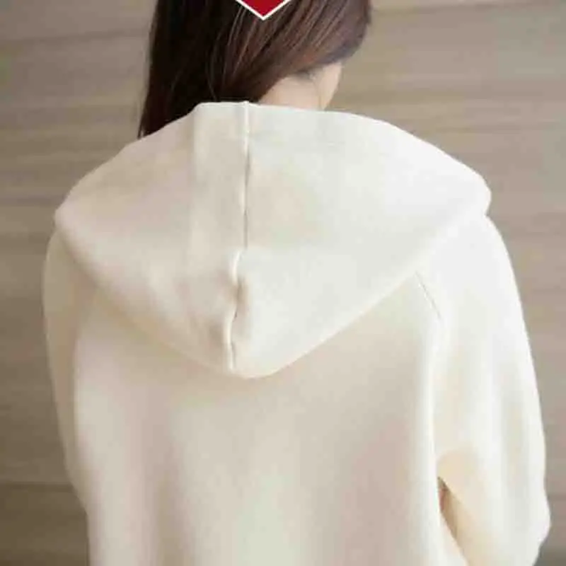 

Female Cardigans 2019 Spring Autumn Women Sweater Cardigan Long Sleeve Plus size Hooded Knitted Coat Loose casaco feminina