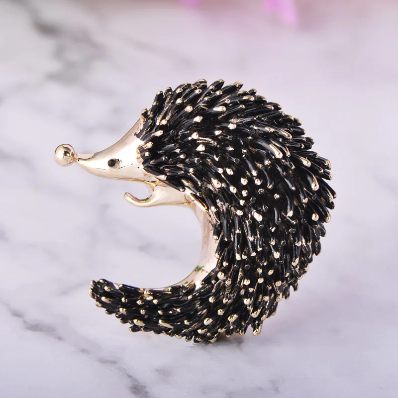 Funmor Vivid Hedgehog Shape Pins Enamel Brooches For Women Children Coat Blouse Cardigans Decoration Jewelry Routine Accessories | Украшения